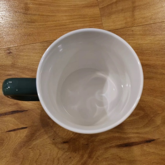 Starbucks Green Marbled Christmas Holiday Mug Ceramic Siren Logo 15 Oz. 2022 - Picture 4 of 5